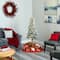 5ft. Pre-Lit Flocked Alpine Artificial Christmas Tree, Clear Lights